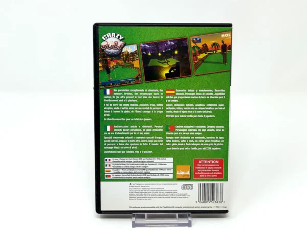 Parte trasera de Crazy Golf: World Tour (ESP) para PlayStation 2, edición PAL España