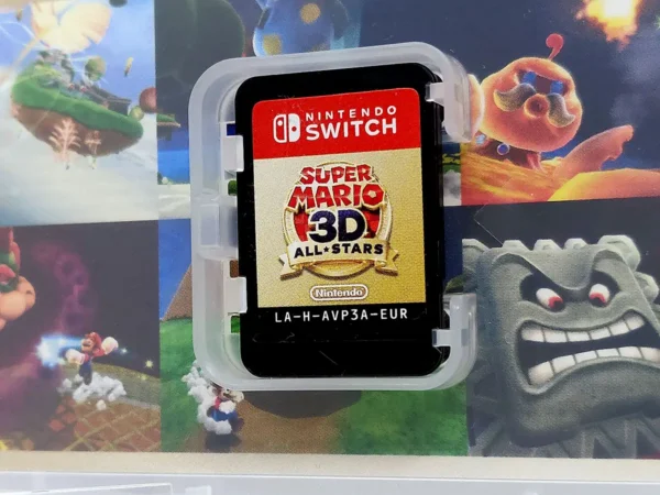 Lateral de la caja de Super Mario 3D All-Stars (ESP) para Nintendo Switch