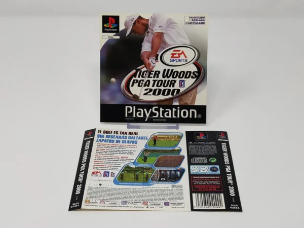 Tiger Woods PGA Tour 2000 (ESP) (Carátula) para PlayStation 1, de segunda mano
