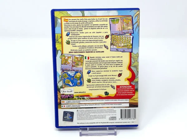 Parte trasera de Worms Blast (ESP) (Rebajado) para PlayStation 2, edición PAL España