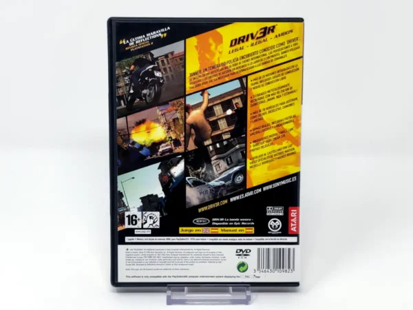 Parte trasera de Driv3r (ESP) (Rebajado) para PlayStation 2, edición PAL España