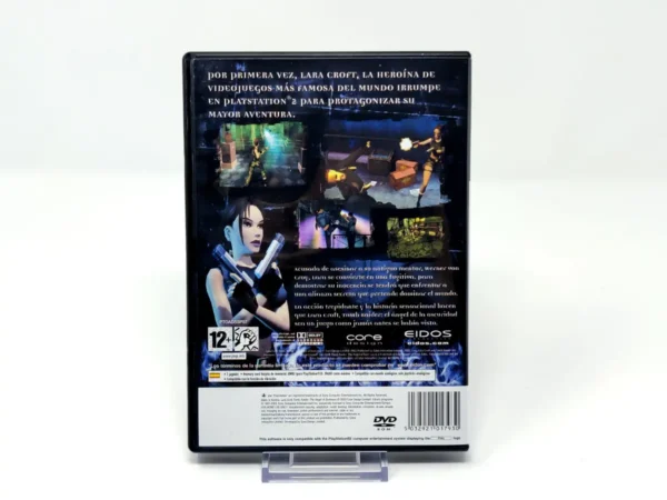 Parte trasera de Lara Croft Tomb Raider: El Ángel de la Oscuridad (ESP) (Rebajado) para PlayStation 2, edición PAL España