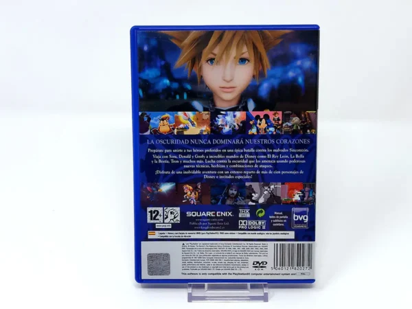 Parte trasera de Kingdom Hearts II (ESP) para PlayStation 2, edición PAL España