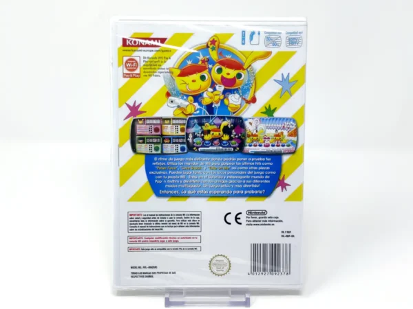 Parte trasera de Pop'n Rhythm (ESP) (Precintado) para Nintendo Wii, edición PAL España
