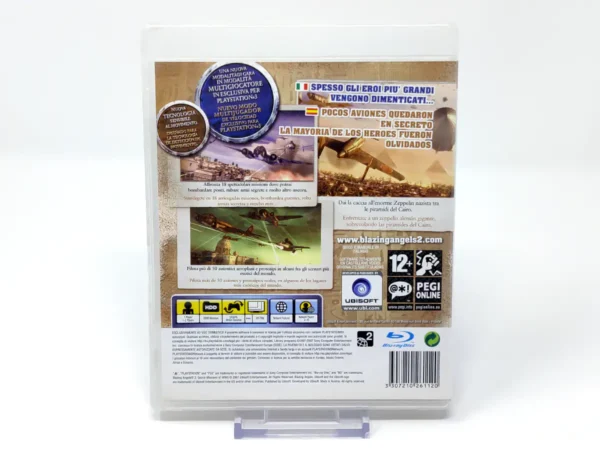 Parte trasera de Blazing Angels 2: Secret Missions of WWII (ESP) (Rebajado) para PlayStation 3, edición PAL España