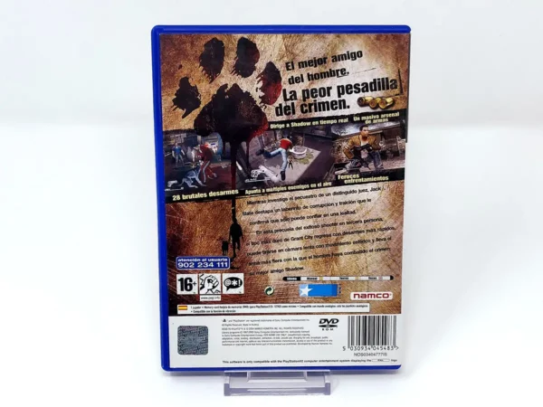 Parte trasera de Dead to Rights II (ESP) para PlayStation 2, edición PAL España