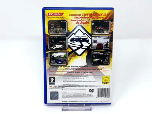 Parte trasera de Kaido Racer (ESP) para PlayStation 2, edición PAL España