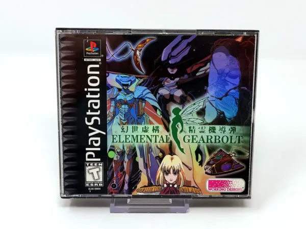 Portada de Elemental Gearbolt (USA) para PlayStation 1, edición NTSC USA, de segunda mano