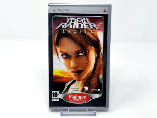 Portada de Lara Croft Tomb Raider: Legend (ESP) (Platinum) para PSP, edición PAL España, de segunda mano