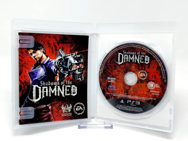 Interior del juego Shadows of the Damned (ESP) para PlayStation 3 con disco y manual