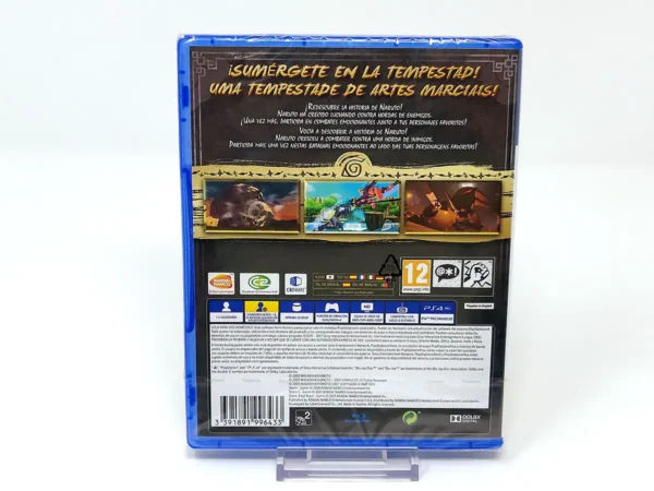 Parte trasera de Naruto Ultimate Ninja Storm Trilogy (ESP) (Precintado) para PlayStation 4, edición PAL España