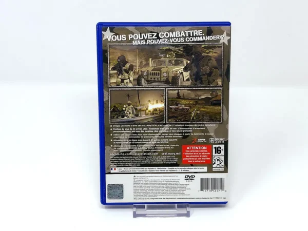 Parte trasera de SOCOM 3: U.S. Navy SEALs (FRA) para PlayStation 2, edición PAL Francia