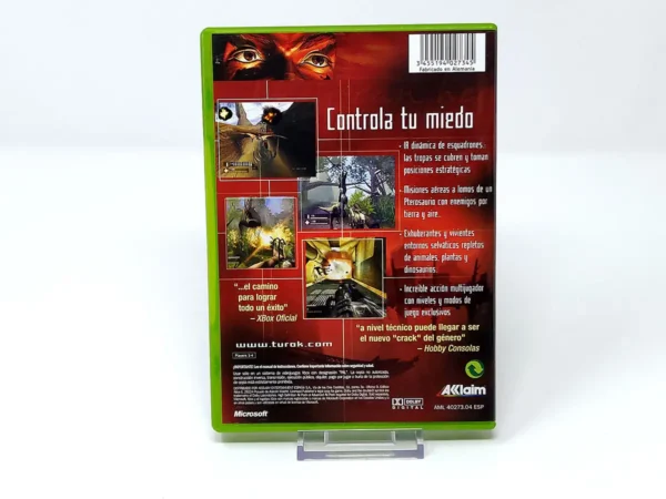 Parte trasera de Turok: Evolution (ESP) para XBOX
