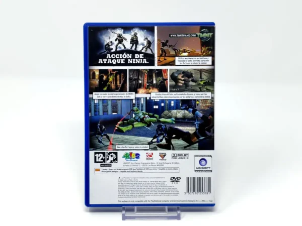 Parte trasera de TMNT: Tortugas Ninja Jóvenes Mutantes (ESP) (Rebajado) para PlayStation 2, edición PAL España