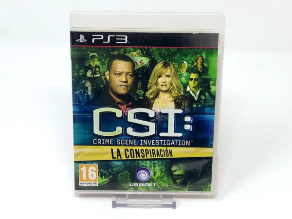 Portada de CSI: Crime Scene Investigation - La Conspiración (ESP) para PlayStation 3, edición PAL España, de segunda mano