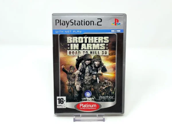 Portada de Brothers in Arms: Road to Hill 30 (UK) (Platinum) para PlayStation 2, edición PAL UK, de segunda mano