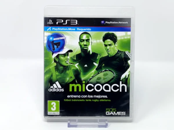 Portada de Adidas miCoach (ESP) para PlayStation 3, edición PAL España, de segunda mano