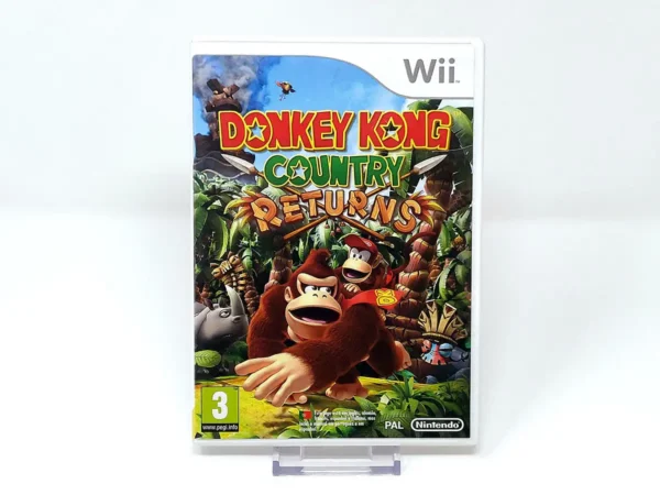 Portada de Donkey Kong Country Returns (ESP) para Nintendo Wii, edición PAL España, de segunda mano