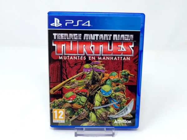 Portada de Teenage Mutant Ninja Turtles: Mutantes en Manhattan (ESP) para PlayStation 4, edición PAL España, de segunda mano