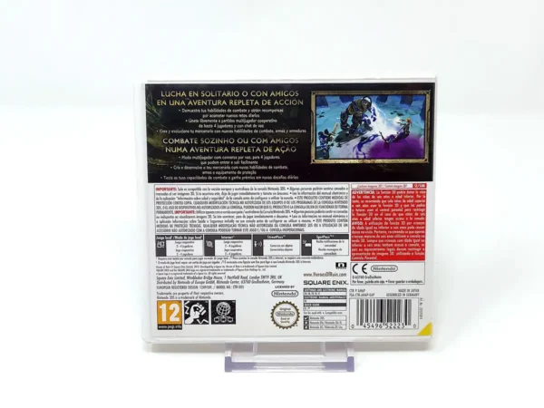Parte trasera de Heroes of Ruin (ESP) para Nintendo 3DS, edición PAL España