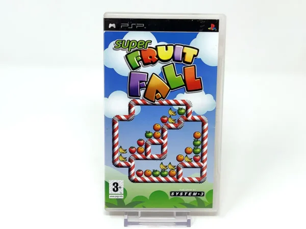 Portada de Super Fruit Fall (UK) para PSP, edición PAL UK, de segunda mano