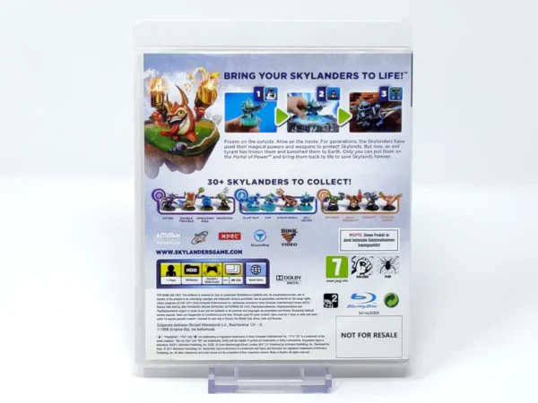 Parte trasera de Skylanders: Spyro's Adventure (ESP) para PlayStation 3, edición PAL España