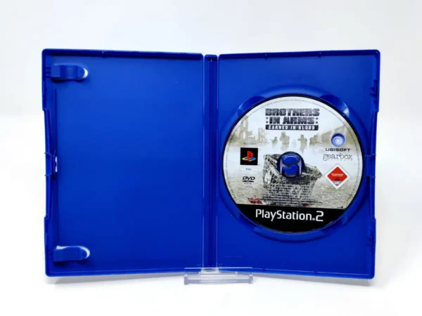 Interior del juego Brothers in Arms: Earned in Blood (ESP) (Rebajado) para PlayStation 2 con disco y manual