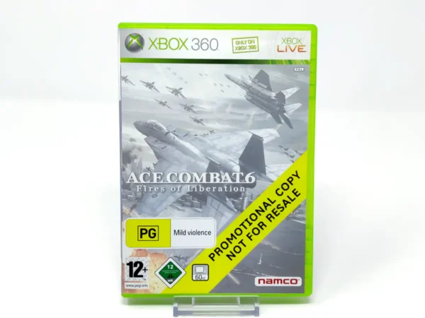 Portada de Ace Combat 6: Fires of Liberation (UK) (Promo) para XBOX 360, edición PAL UK, de segunda mano