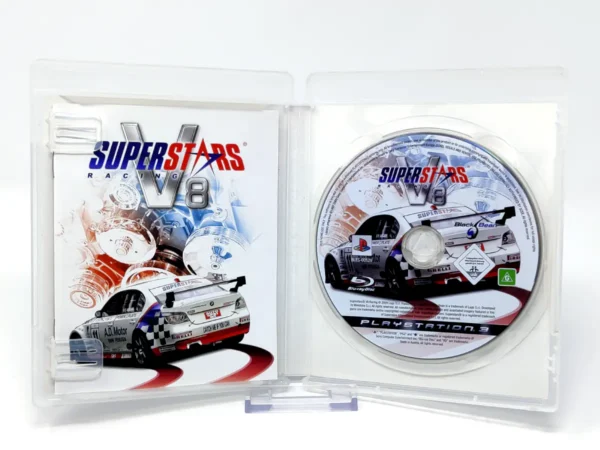 Interior del juego Superstars V8 Racing (ESP) para PlayStation 3 con disco y manual