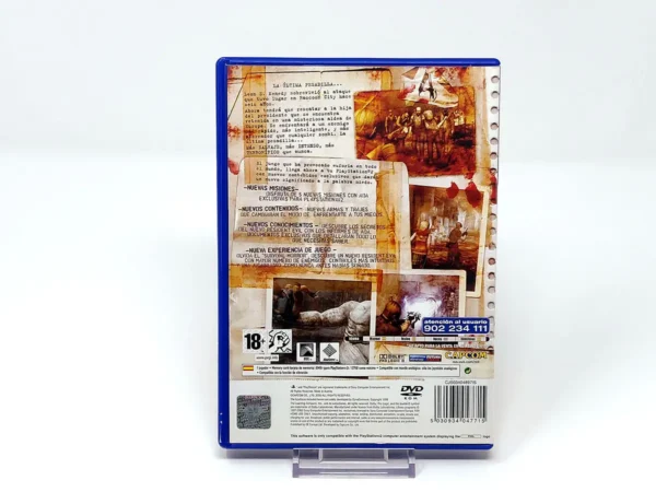 Parte trasera de Resident Evil 4 (ESP) para PlayStation 2, edición PAL España