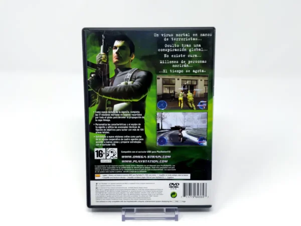 Parte trasera de Syphon Filter: The Omega Strain (ESP) para PlayStation 2, edición PAL España