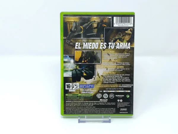 Interior del juego Batman Begins (ESP) para XBOX con disco y manual