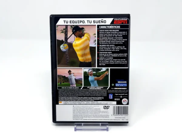Parte trasera de Tiger Woods PGA Tour 07 (ESP) (Rebajado) para PlayStation 2, edición PAL España