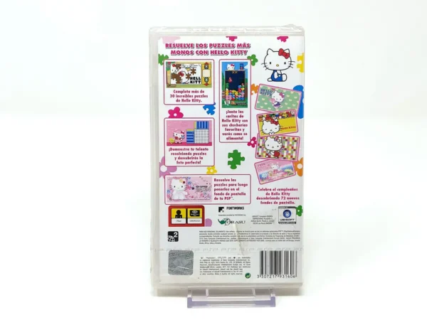 Parte trasera de Hello Kitty: Puzzle Party (ESP) (Essentials) (Precintado) para PSP, edición PAL España