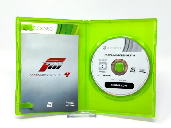 Interior del juego Forza Motorsport 4 (EUR) (Promo) para XBOX 360 con disco y manual