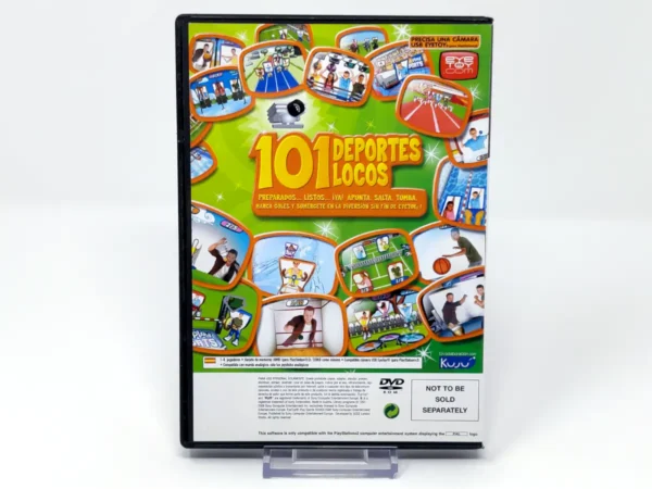 Parte trasera de EyeToy: Play Sports (ESP) (v1) para PlayStation 2, edición PAL España