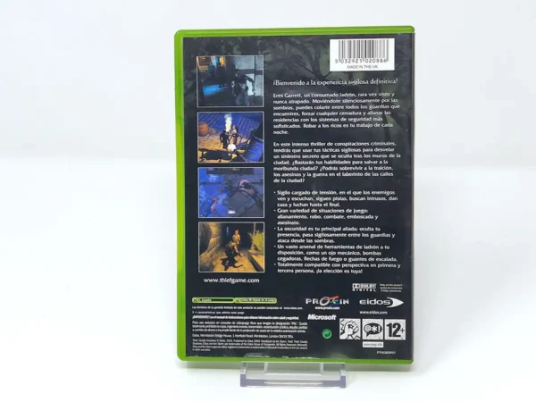 Parte trasera de Thief: Deadly Shadows (ESP) para XBOX