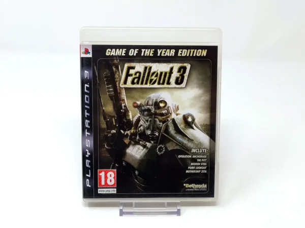 Portada de Fallout 3: Game of the Year Edition (ESP) para PlayStation 3, edición PAL España, de segunda mano