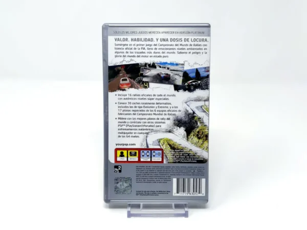 Parte trasera de WRC: FIA World Rally Championship (ESP) (Platinum) para PSP, edición PAL España