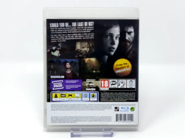 Parte trasera de The Last of Us (UK) para PlayStation 3, edición PAL UK