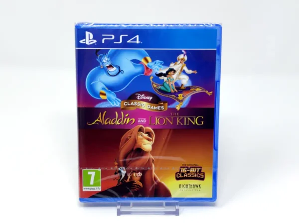 Portada de Aladdin y El rey león (ESP) (Precintado) para PlayStation 4, edición PAL España, de segunda mano