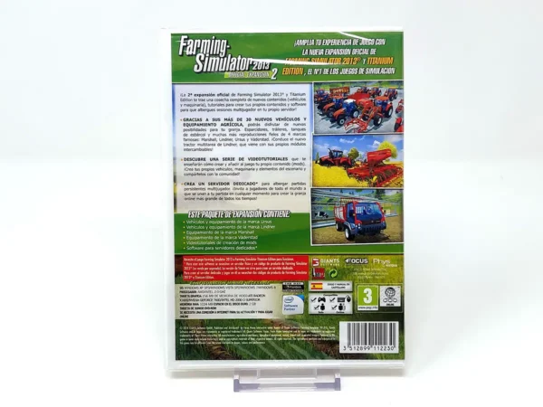 Parte trasera de Farming Simulator 2013: Official Expasión 2 (ESP) (Precintado) para PC, edición PAL España