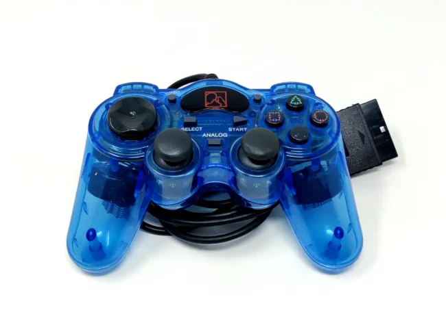 Mando Azul  Transparente Compatible PS2