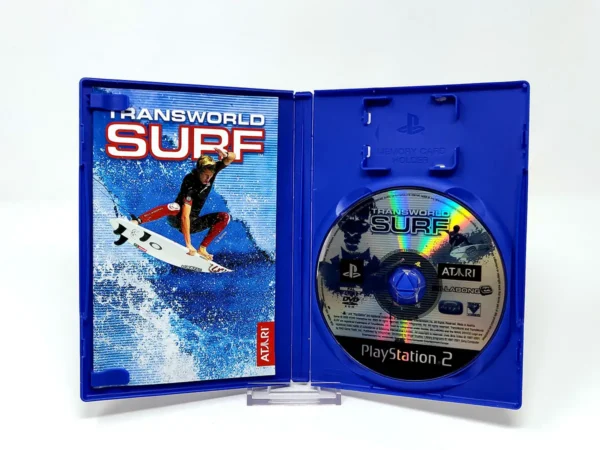 Interior del juego TransWorld Surf (UK) para PlayStation 2 con disco y manual