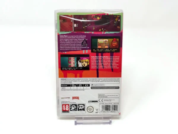 Parte trasera de Hotline Miami Collection (ESP) (Precintado) para Nintendo Switch, edición PAL España