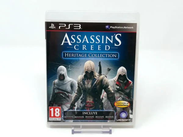 Portada de Assassin's Creed: Heritage Collection (ESP) para PlayStation 3, edición PAL España, de segunda mano