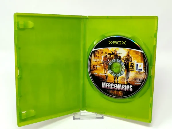 Interior del juego Mercenarios: El Arte de la Destrucción (ESP) (Rebajado) para XBOX con disco y manual