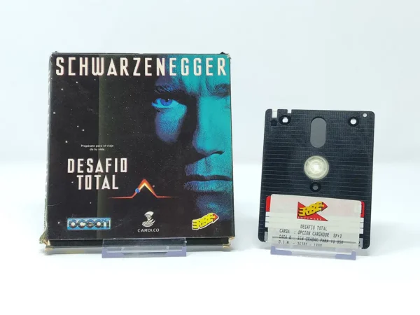 Lateral de la caja de Desafio Total (ESP) para Sinclair ZX Spectrum