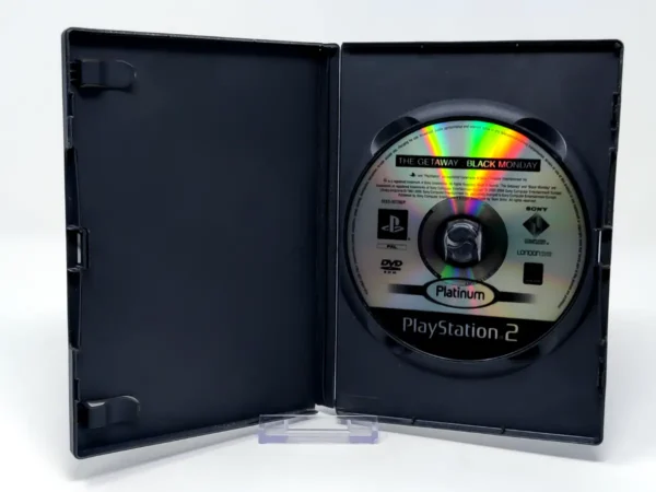 Interior del juego The Getaway: Black Monday (ESP) (Platinum) (Rebajado) para PlayStation 2 con disco y manual