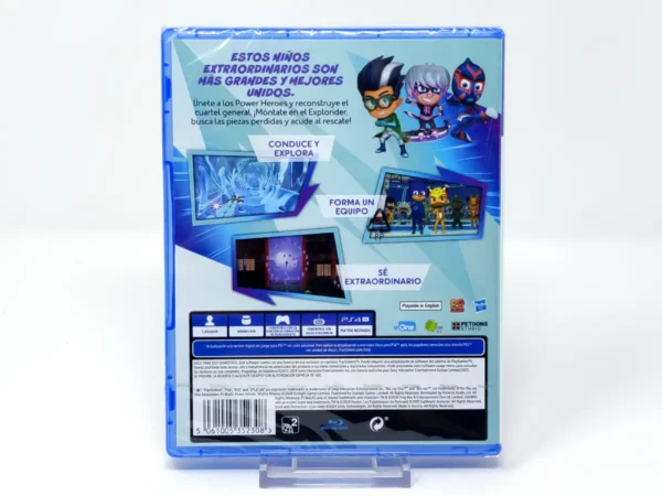 Parte trasera de PJ Masks Power Heroes: La alianza poderosa (ESP) (Precintado) para PlayStation 4, edición PAL España